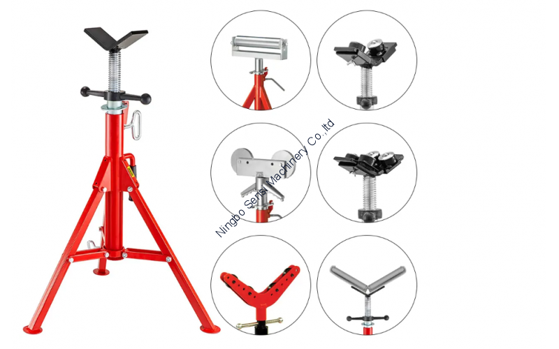 Pipe stand summary With wheels heavy duty roller pipe support polyurethane wheel bracket no trace pipe cutting table